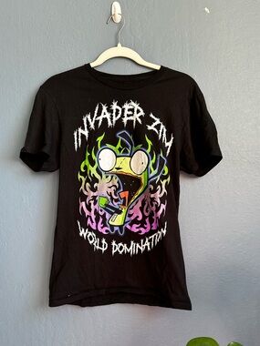 Invader Zim Black Graphic T-shirt